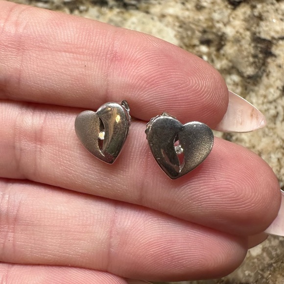 Diamond Necklace and Earring Set | Valentine’s Day Gifts | Sterling Silver Heart - Picture 6 of 12